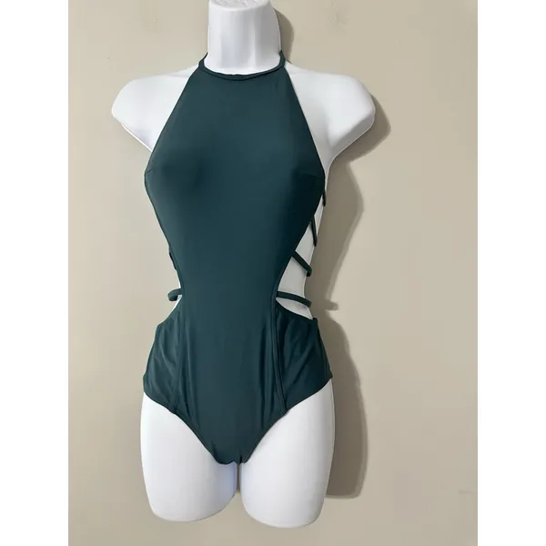 Chromat Amelia One Piece Swimsuit Deep Green NWOT Size‎ XS - Image 3