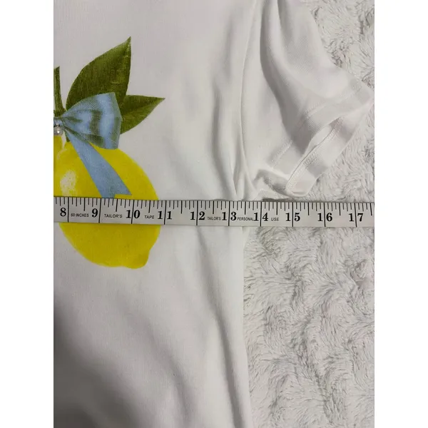 NWOT Organic Generation White Lemon Pearl Cotton Crewneck Baby T-shirt S - Image 5