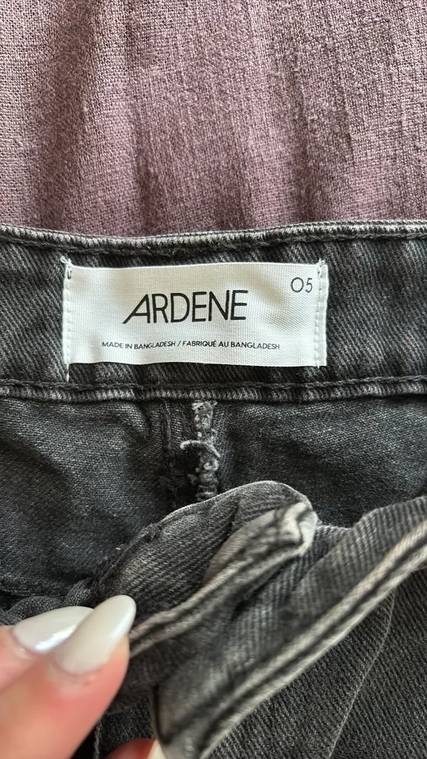 Adrene Cargo Jeans Black Green Size 05 - Image 4