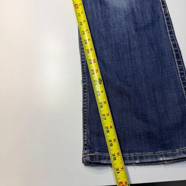 Stetson Bootcut Jeans Size 18‎ Regular Blue Denim Embroidered Pockets Western - Image 5