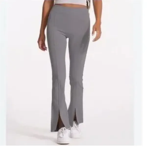 Vuori Gray Flare Pants with Slit Large Lux Rib Bootcut Pant - Image 2