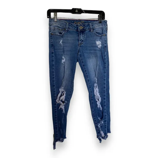 Rue 21‎ Womens Jeans Sz 4 Low Rise Ankle Jegging Distressed Destroyed Ripped - Image 2