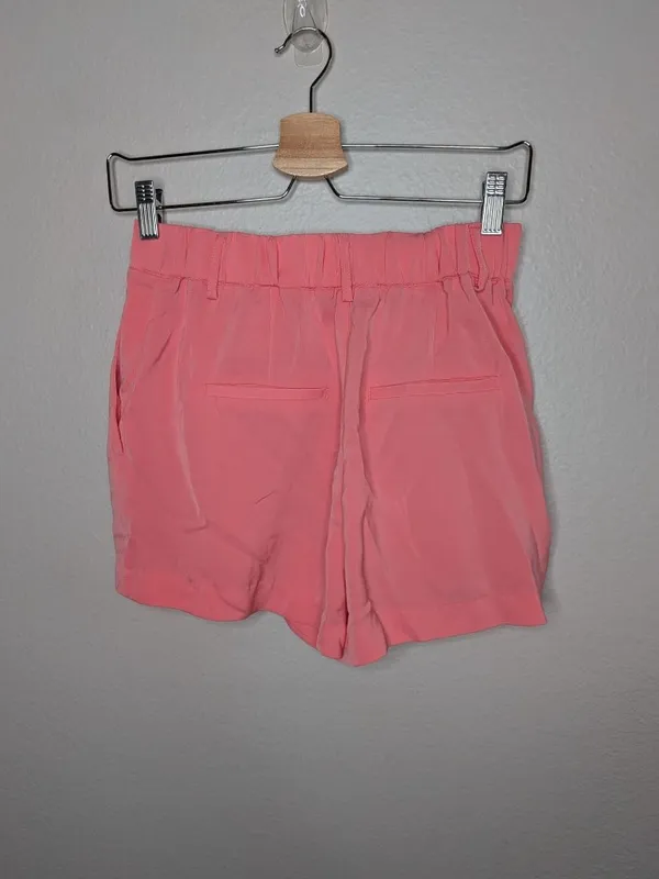 Z Supply Coral Pink Flat Front High-Waisted Dress Shorts XS - Image 6