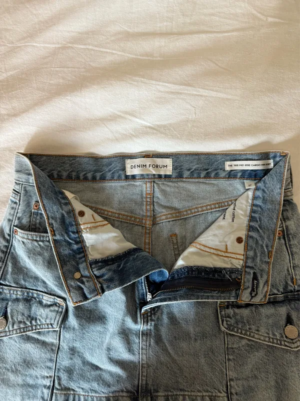 Aritzia Denim Skirt Mini - Image 5