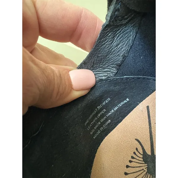 OTBT Unisex Black Leather Suede‎ Sneakers Size 6.5 Casual Retro Chic - Image 6