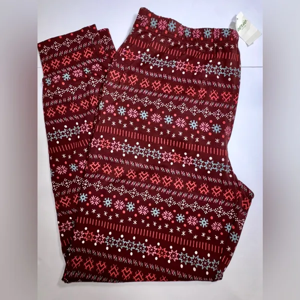 NWT AERIE geometric shapes leggings with‎ cuffed hems - medium - Image 2