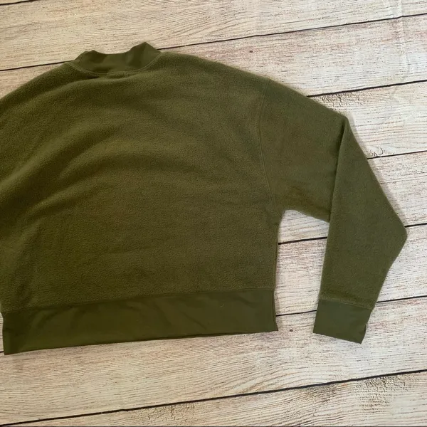 Abound Dark Green Mock Neck Medium Sweatshirt NEW - Image 9