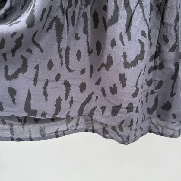 Rails Dress SZ Large Jasmine Ash Cheetah Animal Smock Waist Long Sleeve Button - Image 13