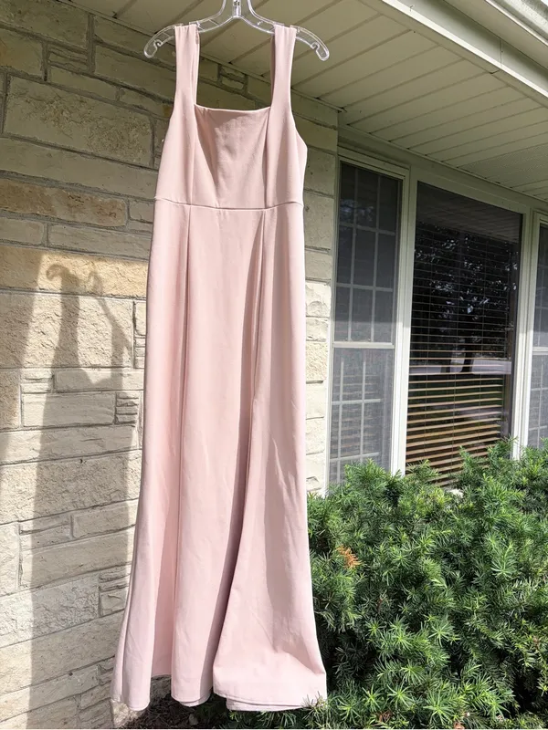 Show Me Your MuMu Blush Paris Gown Square Neck Slip Bridesmaid Prom‎ Dress XL - Image 13