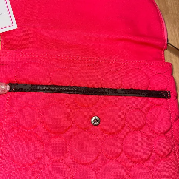 Thirty-One Quilted Circle Pink Backpack‎ Crossbody Bag Adjustable Strap New - Image 7