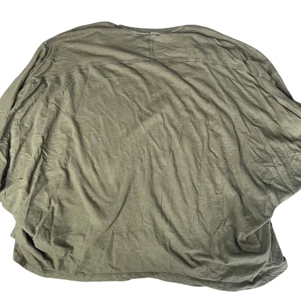 Aerie Oversized Dolman Sleeve Tunic Top Olive Green Women's Size L - Image 4