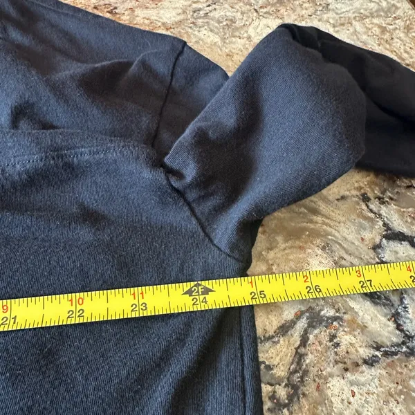 PINK Victoria’s Secret Black Vneck Long Sleeve Shirt Size XL - Image 5