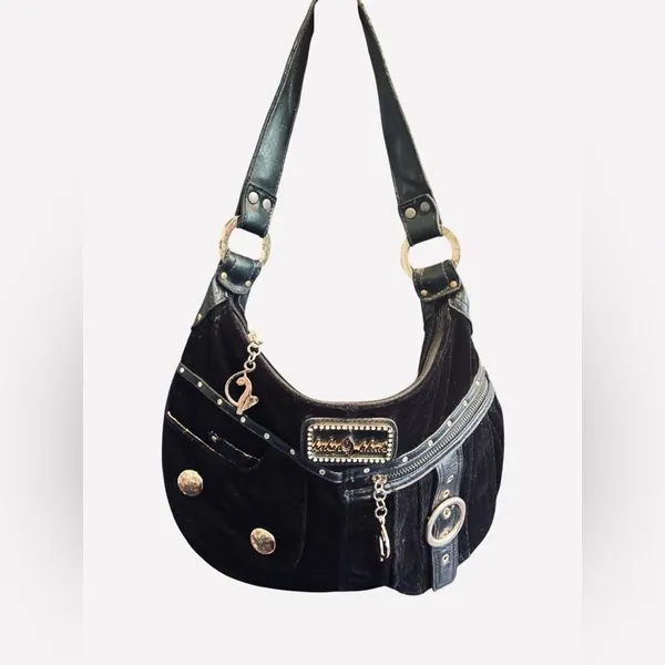 Baby Phat Vintage Y2K Suede Bag - Image 2