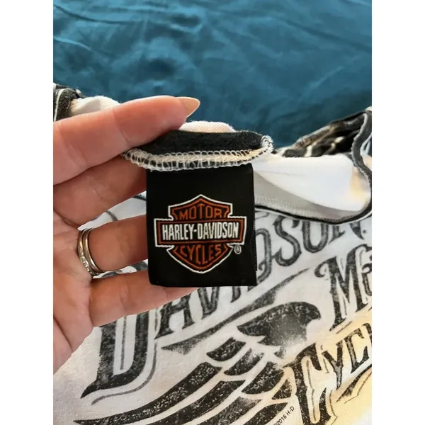 Women's Harley-Davidson Incremental Delusions Striped Shirt Top S Lawless HD FL - Image 6