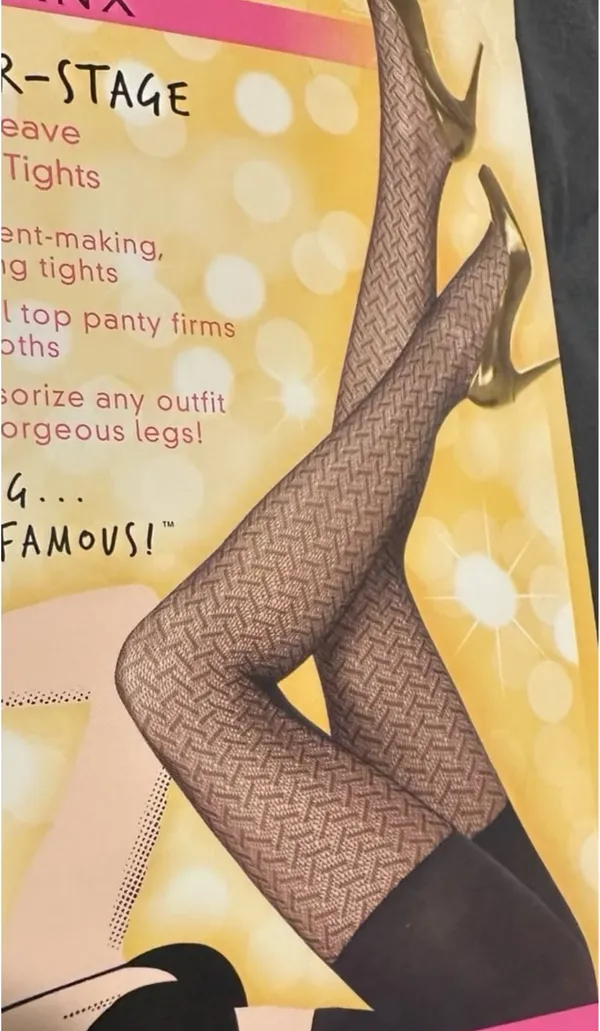 Star Power by SPANX Center Stage Open Weave Shaping Tights - NEW Size C - Image 2