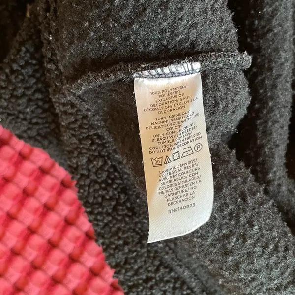 LOFT Women’s Sherpa Fleece Pullover Sweater Size S Black White Fair Isle Mock Neck - Image 6