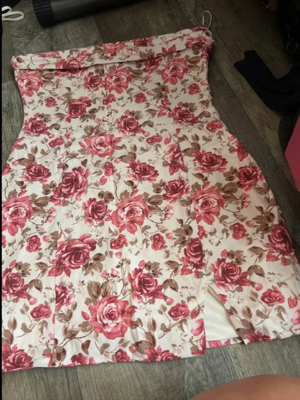 Altard State strapless floral dress size M - Image 6