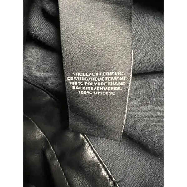 Bagatelle Collection Black Faux Leather Shacket Long Shirt Jacket‎ XL - Image 8