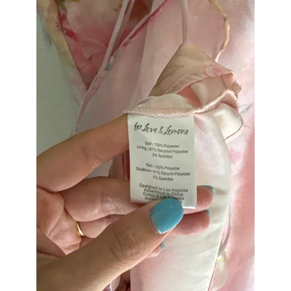 FOR LOVE & LEMONS Lisa Maxi Dress in Pink Size Large - Image 11