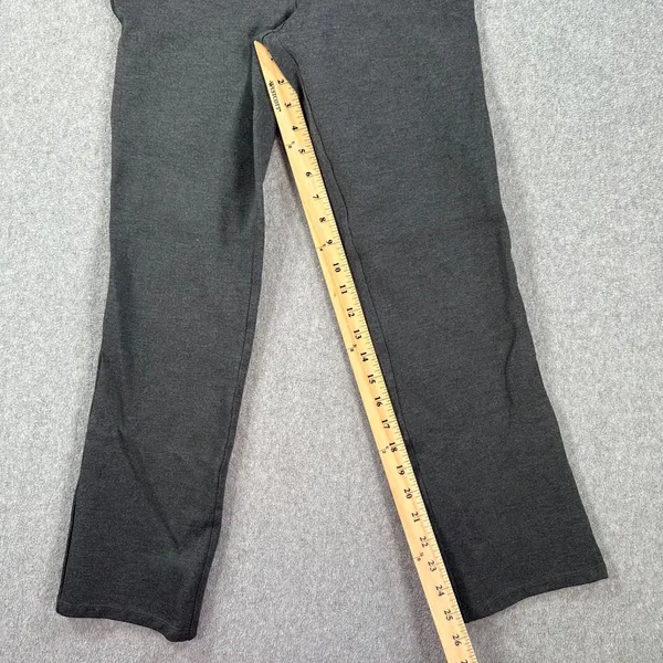 Quince Ponte Straight Leg Pant Women's X-Small Petite Charcoal Gray Pull On - Image 3