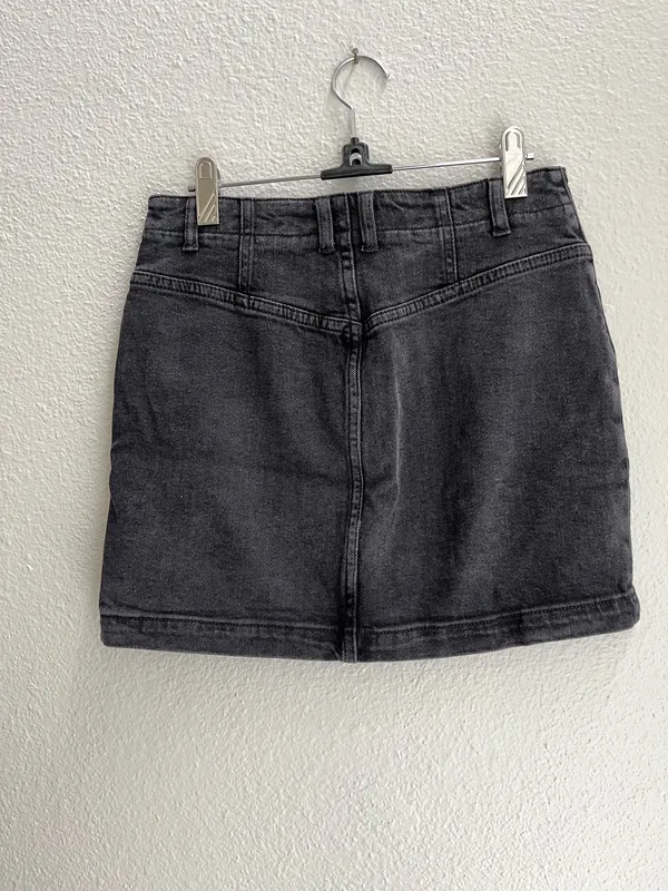 Free People Black Denim Skirt - Image 2