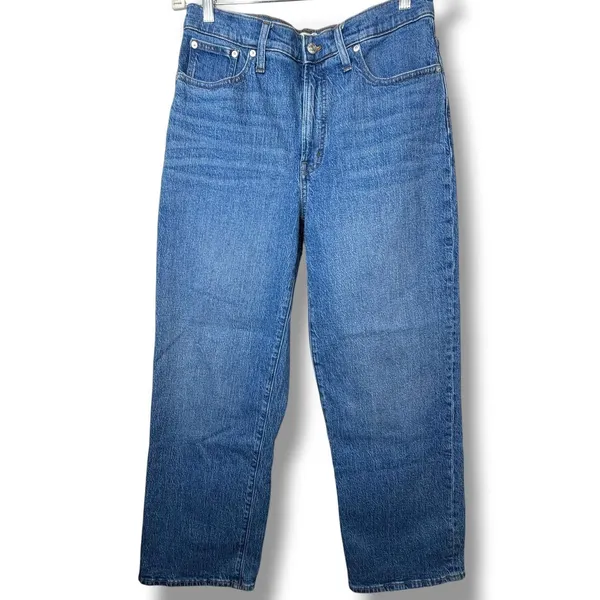 Madewell Leifland Wash The Perfect Vintage Wide-Leg Comfort Stretch Cotton Jeans - Image 4