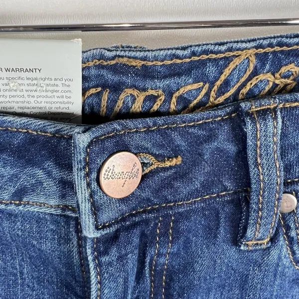 Wrangler Retro Jeans Womens 27x32‎ High Rise Trouser Flared Medium Wash Cowboy - Image 5