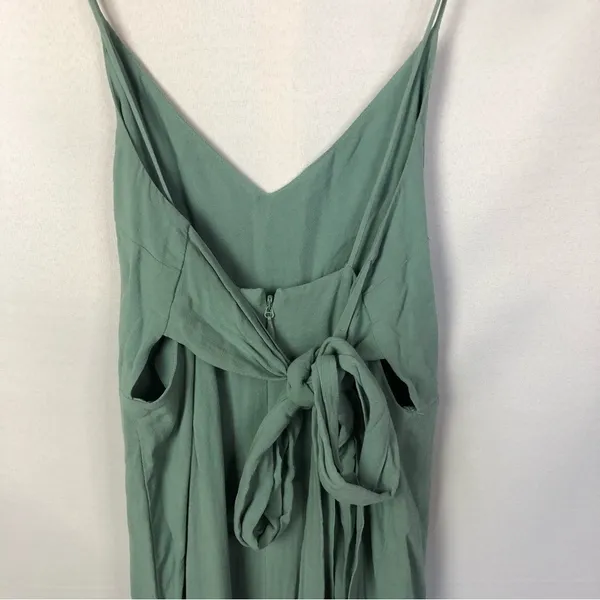 Topshop Mint Green Tie Back Slip Midi Dress 8‎ - Image 6
