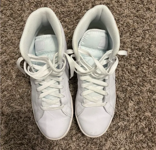 Nike Court Borough Mid 2 White High Top Sneakers Women’s Size 9 - Image 3