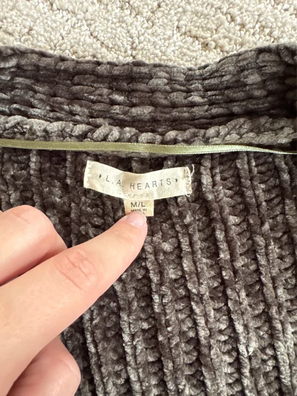 LA Hearts Fleece Cradigan - Image 3