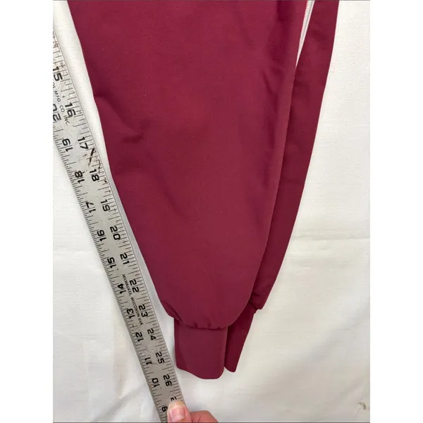 The Upside size large / 10 burgundy track pants joggers athletic gym - Image 9