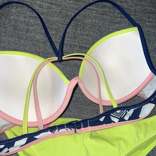 Victorias Secret 34B Multicolor Padded Push Up Bikini Top Swim - Image 4