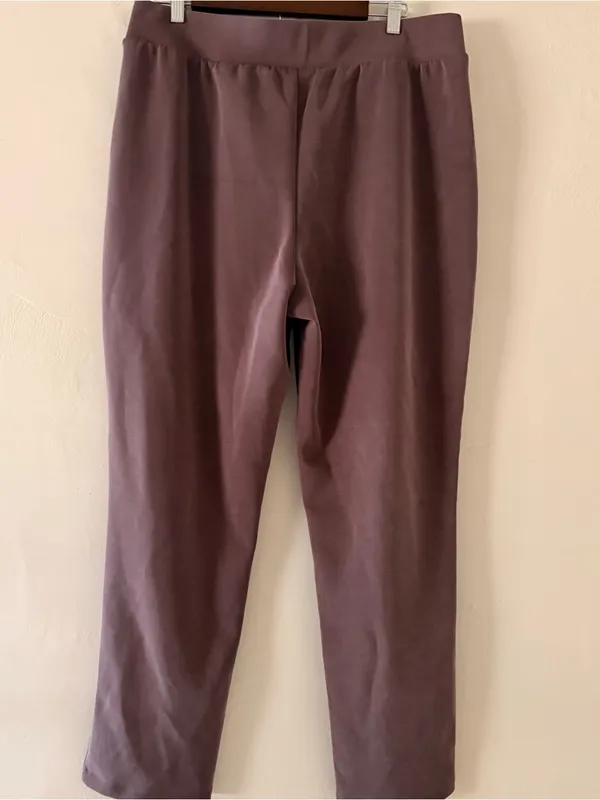 FLX Women's Brown High-Rise Athletic Pants Size XL - Image 3