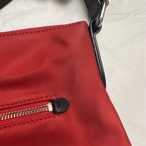 DKNY Gia Red with Black Strap Nylon Crossbody bag - Image 10