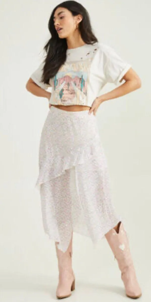 NWT Altar’d State Bella Floral Midi Skirt - Image 5