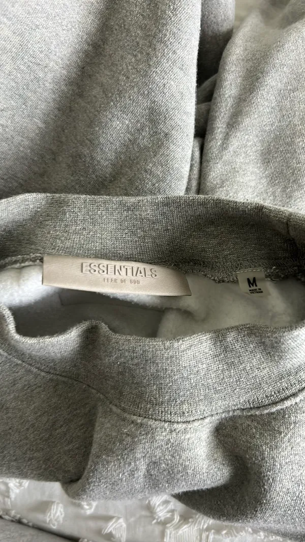 Essentials Hoodie Gray Size M - Image 3