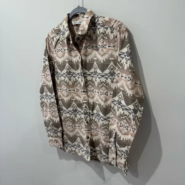 Woolrich Size M Printed‎ Keystone Flannel 100% Cotton - Image 2