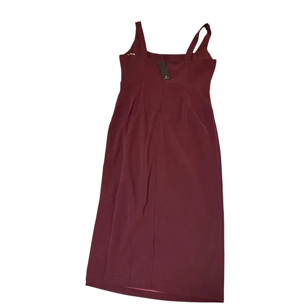 NWOT Lulus Large Vibrant Allure Plum Square Neck Sleeveless Bodycon Midi Dress - Image 9