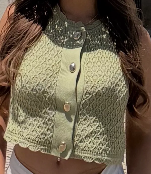 Green Sweater Top - Image 2