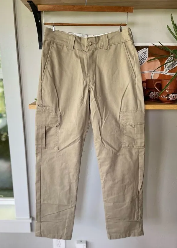 Dickies Flex Slim Straight Cargo Workwear Khaki Pants Size 31 x 32 - Image 14