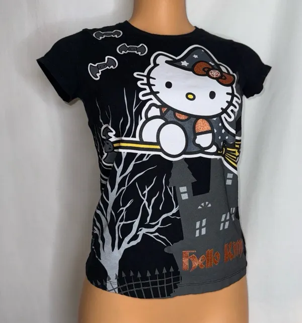 Sanrio hello kitty witch graphic print t shirt - Image 2