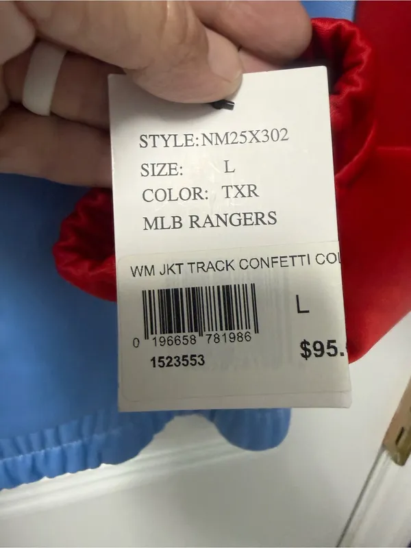 G-III Sports by Carl Banks Texas Rangers full-zip track jacket - Image 4