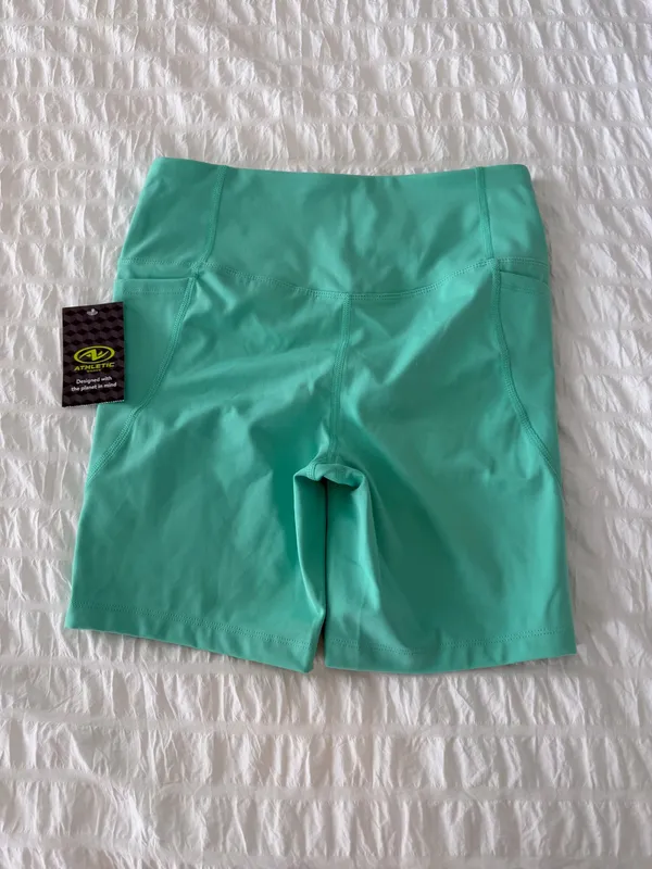 Walmart Teal Biker Shorts - Image 4