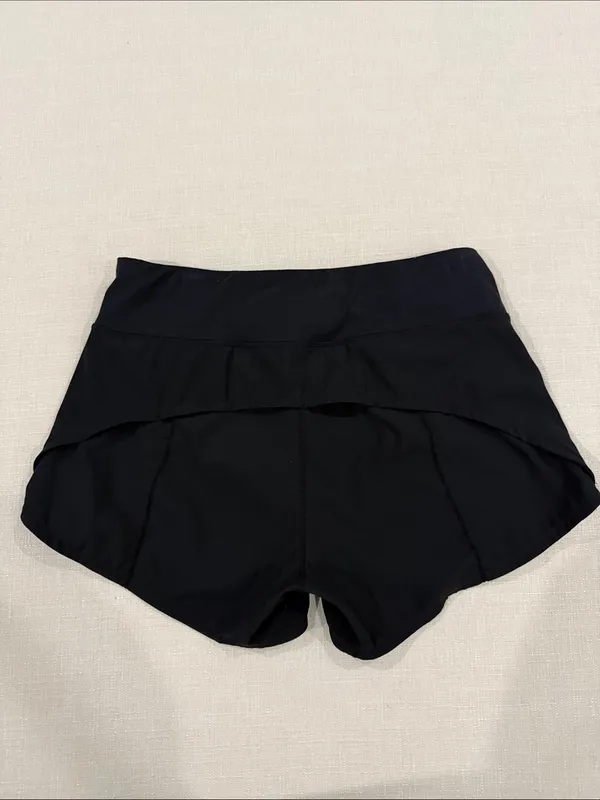 BUC-EE’S Women’s Black Athletic Shorts with Logo Patch - Image 2