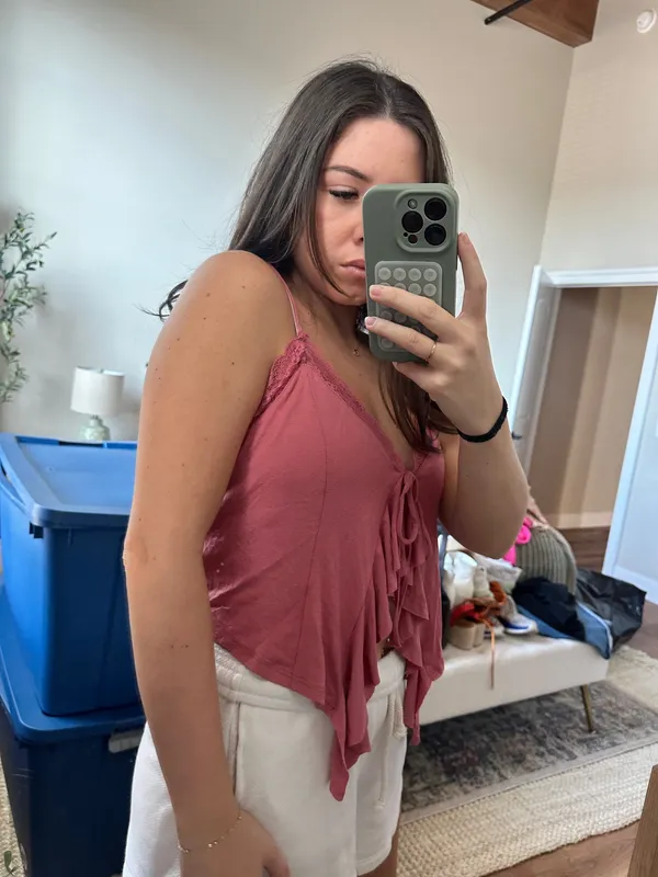 Urban Outfitters Top Pink Crop boho - Image 3