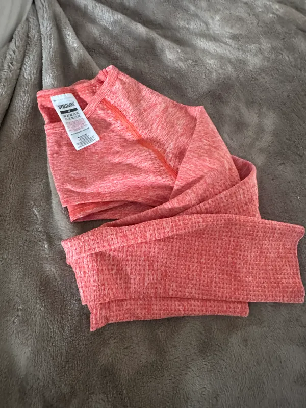 Gymshark orange long sleeve bolero shrug crop top - Image 5