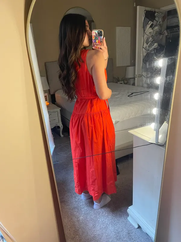 Red Maxi Dress - Image 4