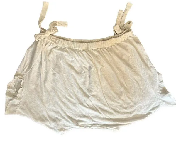 The Pants Store White Short Sleeve Drawstring Crop Top with Bows - Image 5