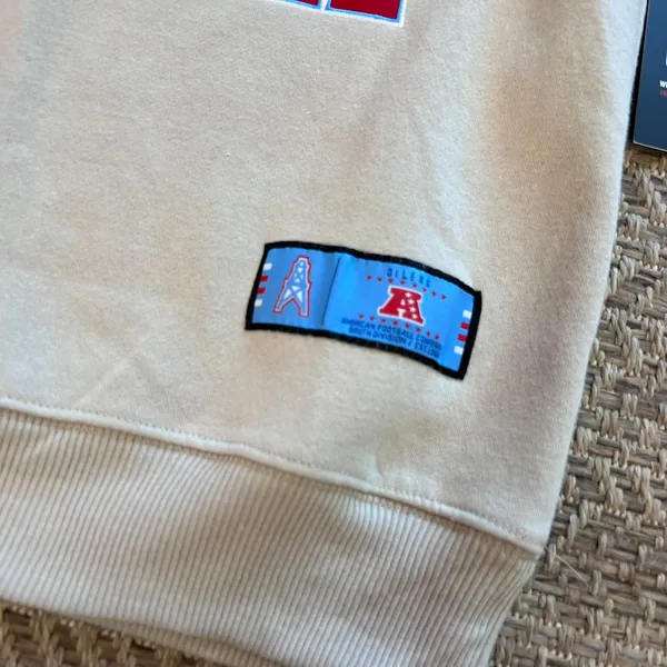 NFL Oilers Crewneck Sweater Sz Small - Image 2