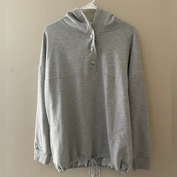 Basic gray hooded sweater Size XL - Image 2